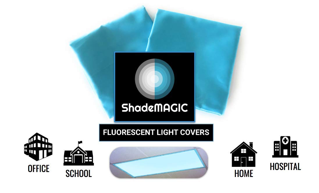 ShadeMAGIC Fluorescent Light Covers - Aqua Blue