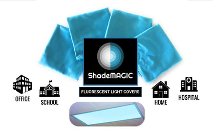 ShadeMAGIC Fluorescent Light Covers - Aqua Blue