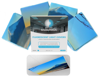 ShadeMAGIC Fluorescent Light Covers - Mountains