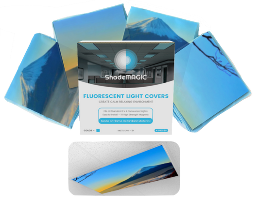 ShadeMAGIC Fluorescent Light Covers - Mountains