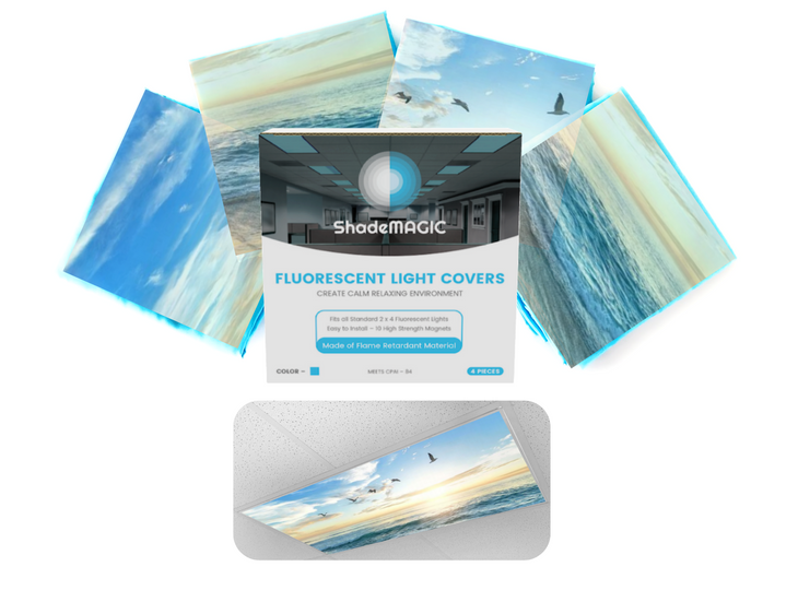 ShadeMAGIC Fluorescent Light Covers - Beach