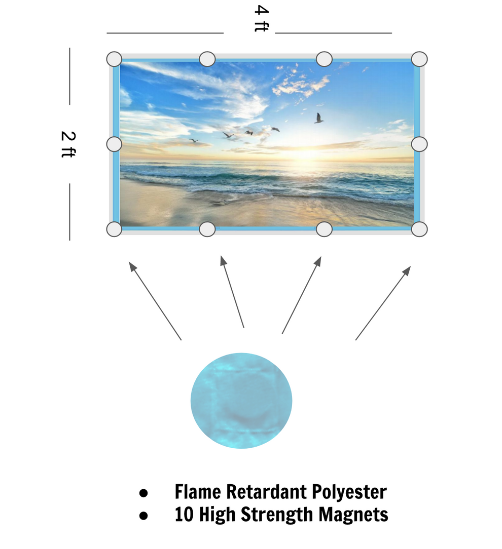 ShadeMAGIC Fluorescent Light Covers - Beach – Shade Magic Covers