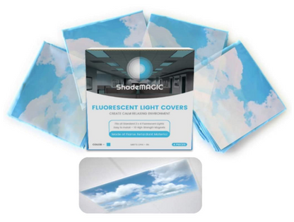 ShadeMAGIC Fluorescent Light Filter Covers - Cloud