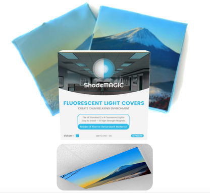 ShadeMAGIC Fluorescent Light Covers - Mountains