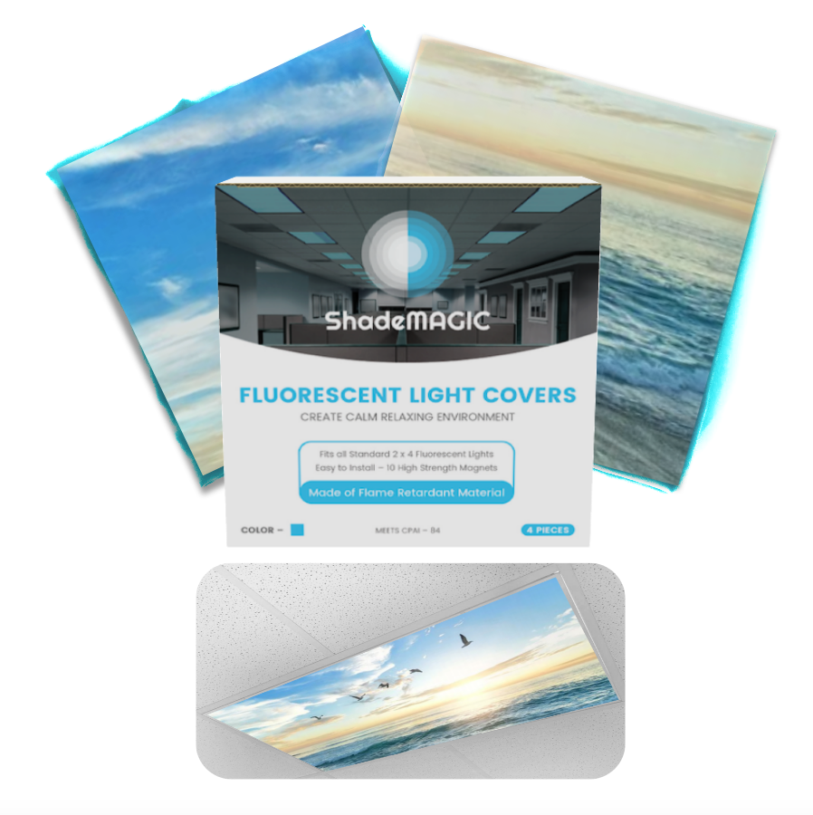 ShadeMAGIC Fluorescent Light Covers - Beach